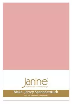 Простыня Janine Mako Fine Jerse 5007 100x200 см / нежно-лиловый Original Janine