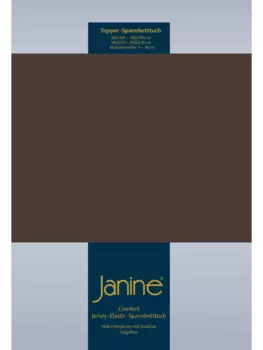 Простыня Janine, темно-коричневый