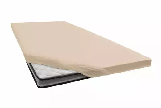 Простыня Janine "TOPPER 5001/", с эластичным краем по низу 180-200х200-220 см, 1 шт., цвет sand