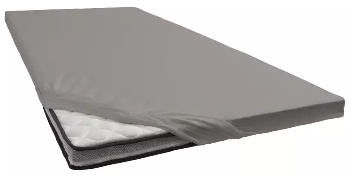 Простыня Janine "TOPPER 5001/", с эластичным краем по низу 90-100х200-220 см, 1 шт., цвет vulkan