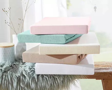 Простыня-jersey приталенного кроя Novel, бежевый