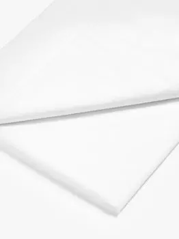 Простыня John Lewis Crisp & Fresh, легкая в уходе, плоская простыня King из органического хлопка, белая