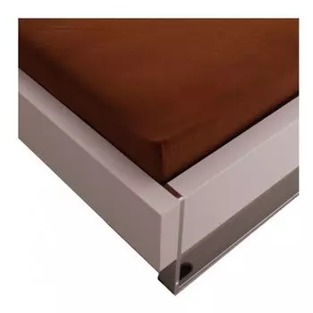 Простыня Julie Julsen из тонкой фланели премиум-класса шоколадно-коричневого цвета, Julie 140 см x 200 см