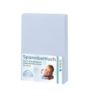 Простыня Julius Zllner Лиоцелл светло-синий 70/140 Julius Zllner Qualitt fr Kinder
