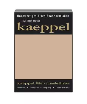 Простыня Kaeppel Biber 100 x 200 см, простыня 14 цветов однотонная, цвет: песочный