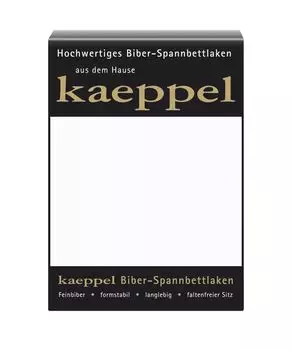 Простыня Kaeppel Biber 140-160 x 200 см, простыня, 14 цветов, однотонная, цвет: белый