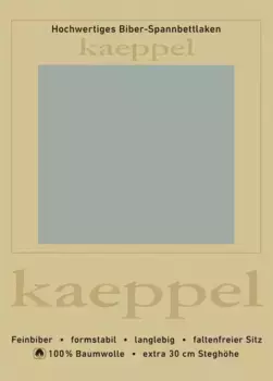 Простыня Kaeppel "Простыня бобер", 100 % хлопок, приятная на ощупь, мягкая, идеальна для зимы 180-200х200 см, 1 шт., цвет jade