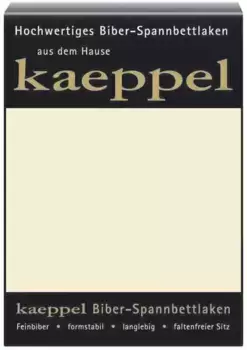 Простыня Kaeppel "Простыня бобер", 100 % хлопок, приятная на ощупь, мягкая, идеальна для зимы 180-200х200 см, 1 шт., цвет leinen