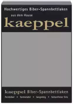 Простыня Kaeppel "Простыня бобер", 100 % хлопок, приятная на ощупь, мягкая, идеальна для зимы 140-160х200 см, 1 шт., серый