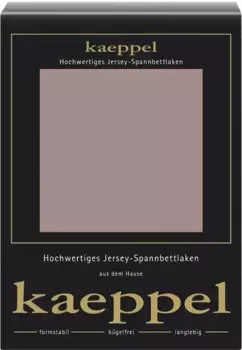 Простыня Kaeppel "Single Jersey Mako Cotton", простыня из 100% хлопка 180-200х200 см, 1 шт., цвет macchiato