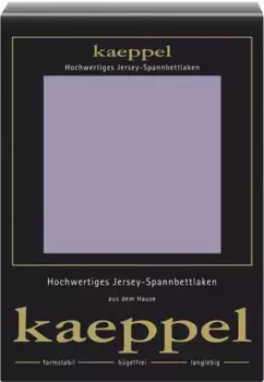 Простыня Kaeppel "Single Jersey Mako Cotton", простыня из 100% хлопка 180-200х200 см, 1 шт., лиловый