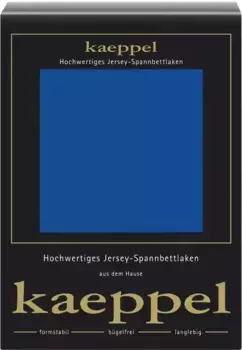 Простыня Kaeppel "Single Jersey Mako Cotton", простыня из 100% хлопка 140-160х200 см, 1 шт., цвет royal