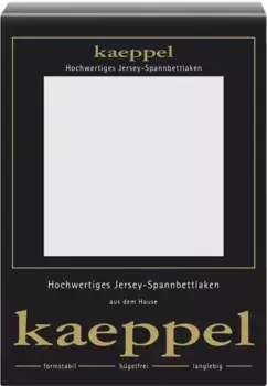 Простыня Kaeppel "Single Jersey Mako Cotton", простыня из 100% хлопка 180-200х200 см, 1 шт., цвет silberfarben