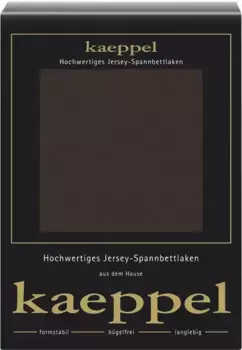 Простыня Kaeppel Single Jersey Mako Elastane, изготовлена из 97 % хлопка и 3 % эластана 90-100х200 см, 1 шт., цвет mahagoni