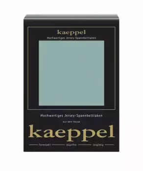 Простыня Kaeppel Single Jersey Mako Elastane, изготовлена из 97 % хлопка и 3 % эластана 90-100х200 см, 1 шт., цвет aqua