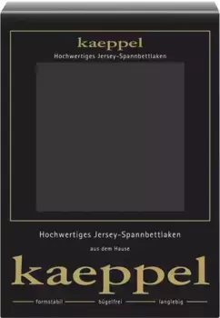 Простыня Kaeppel Single Jersey Mako Elastane, изготовлена из 97 % хлопка и 3 % эластана 90-100х200 см, 1 шт., цвет titanium