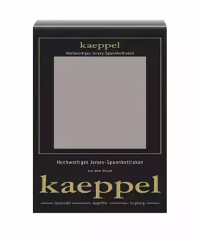 Простыня Kaeppel Single Jersey Mako Elastane, изготовлена из 97 % хлопка и 3 % эластана 90-100х200 см, 1 шт., цвет platin