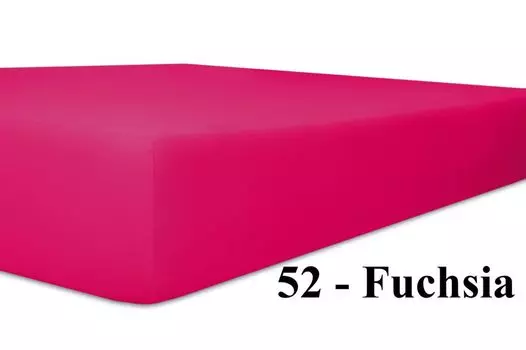 Простыня Kneer Q22 Vario-Stretch Topper 52 Фуксия 120x200x4/12