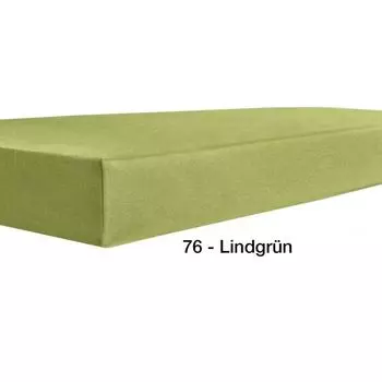 Простыня Kneer Q22 Vario-Stretch Topper 76 салатовый лайм 120x200x4/12