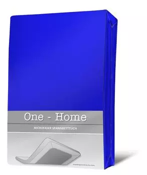 Простыня королевского синего цвета 90х200 см - Простыня из микрофибры 100х200 см One-Home, синий