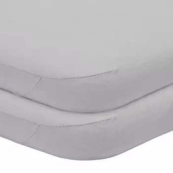 Простыня-корзина «Мозес» John Lewis GOTS из органического хлопка, упаковка из 2 шт., 33 x 76 см, серая