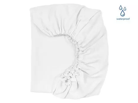 Простыня KraftKids, водоотталкивающая махровая ткань, белая, водонепроницаемая. ф. матрас 120 х 60 см.