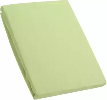 Простыня KUM на подгонке "Простыня из трикотажа премиум-класса" 140-160х200 см, 1 шт., зеленый