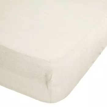 Простыня "Лина" - натуральный - стираный лен 160х200 см - Atmosphera crateur d'interieur Atmosphera Crateur d'intrieur