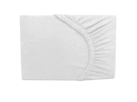 Простыня махровая белая 90х200 см - 100х200 см Mskaan