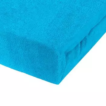 Простыня махровая на подкладке, 140х200 см, бирюзовый NatureMark