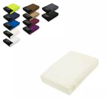 Простыня махровая на подкладке 90 - 100 x 200 см натуральный белый Sdseetraum