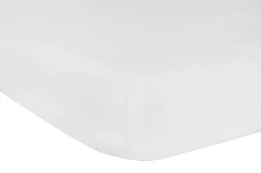 Простыня Mr.Sandman Fine Jersey de Luxe белая 80х200см 160г/м