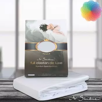 Простыня Mr.Sandman Full Elastane de Luxe красная 180-200х200-220см 240гр/м