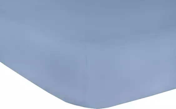 Простыня Mr. Sandman "Эластан Классик", подходит для водяных кроватей 140-160х200-220 см, 1 шт., цвет taubenblau