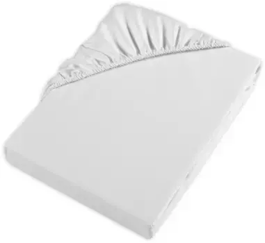 Простыня Mve "Mve Fitted Sheet Collection", изготовленная из тончайшего хлопкового сатина 160х200 см, 1 шт., белый