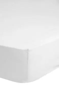 Простыня на бедрах 160х200 см - 100% хлопок/сатин - белый Muller Textil