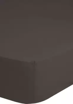 Простыня на бедрах "По размеру бедер. 90х200, 140х200 или 180х200 см", из хлопка, для матрасов высотой до 25 см, простынь плоская, простыня на подгонке Hip 160х200 см, 1 шт., цвет chocolate