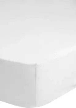 Простыня на бедрах "По размеру бедер. 90х200, 140х200 или 180х200 см", из хлопка, для матрасов высотой до 25 см, простынь плоская, простыня на подгонке Hip 140х200 см, 1 шт., белый