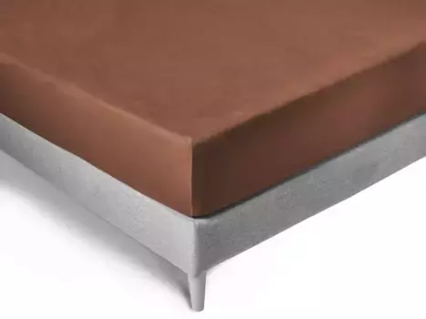 Простыня на коленях "Easy-Stretch", оптимальная посадка Kneer 140-160х200-220 см, 1 шт., цвет siena