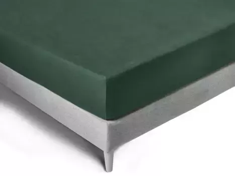 Простыня на коленях "Exclusive-Stretch", оптимальная посадка Kneer 180-200х200-220 см, 1 шт., цвет farn