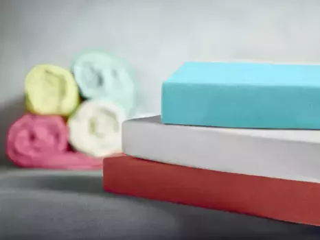 Простыня на коленях "Exclusive-Stretch", оптимальная посадка Kneer 120-130х200-220 см, 1 шт., зеленый/лайм