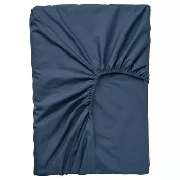 Простыня на наматрасник, темно-синяя, 160х200 см, ULLVIDE IKEA