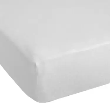 Простыня на подгонке "Доброе утро" "Molton Kids", эластичная по всему периметру Good morning 60х120 см, 1 шт., белый