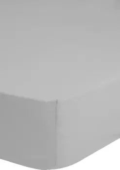 Простыня на подгонке "Доброе утро" Renforce Good Morning, эластичная по всему периметру 90х200 см, 1 шт., светло-серый