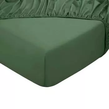 Простыня на подгонке home uni Doubledry, зеленый