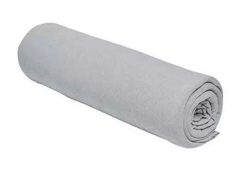 Простыня на подгонке из джерси для 2 человек, однотонная Today, серый