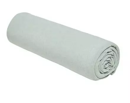 Простыня на подгонке из джерси для 2 человек, однотонная Today, зеленый