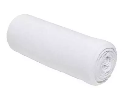 Простыня на подгонке из джерси для 2 человек, однотонная Today, белый