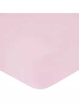 Простыня на подгонке John Lewis, плотность нити 200, одинарная, розовая