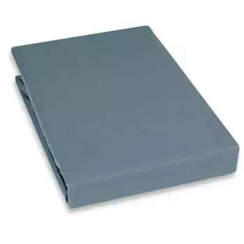 Простыня на подгонке кайори «Кай», 100% хлопковый сатин Kayori, цвет Denim